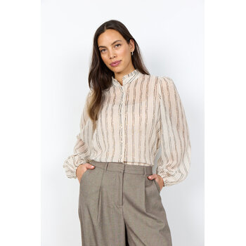 Chocolate Plum Combi Blouse