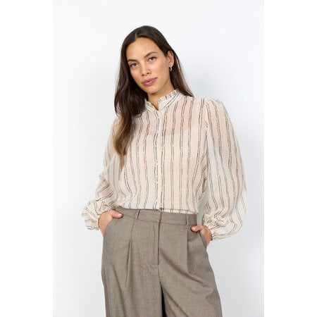 Chocolate Plum Combi Blouse
