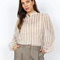 Chocolate Plum Combi Blouse