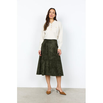 Forest Night Green Long Skirt