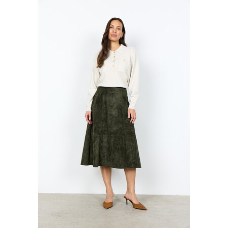 Forest Night Green Long Skirt