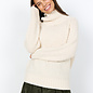 Sand Collar Sweater Knitted Buttons