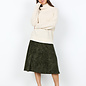 Sand Collar Sweater Knitted Buttons