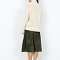 Sand Collar Sweater Knitted Buttons