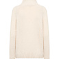 Sand Collar Sweater Knitted Buttons