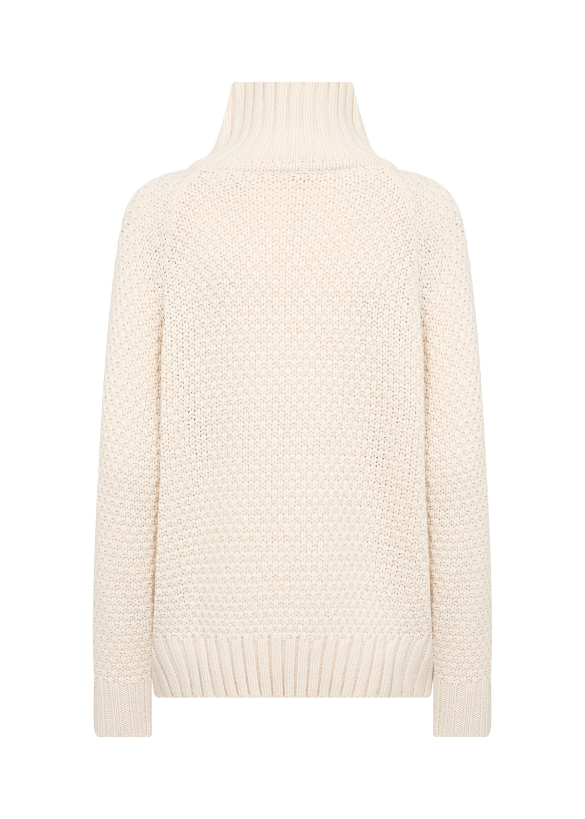 Sand Collar Sweater Knitted Buttons