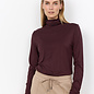 Long Sleeve Chocolate Plum Collar