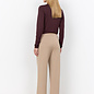 Long Sleeve Chocolate Plum Collar