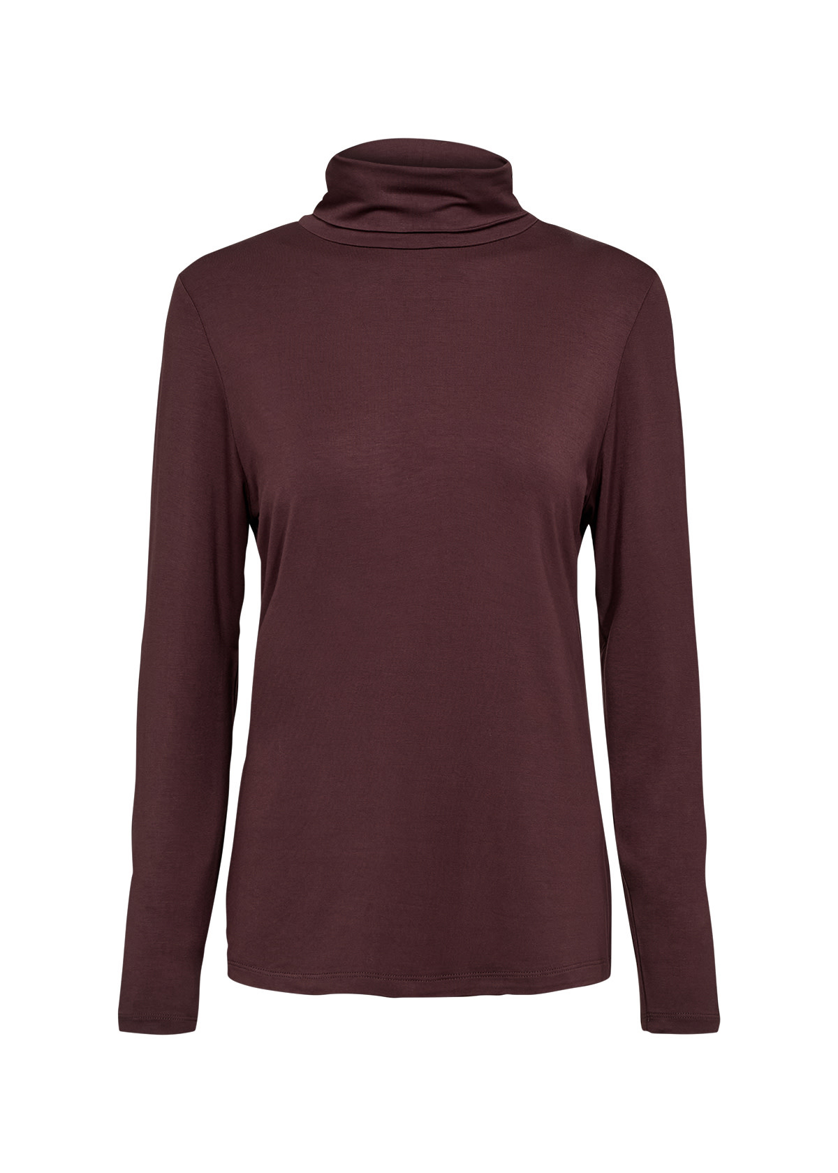 Long Sleeve Chocolate Plum Collar