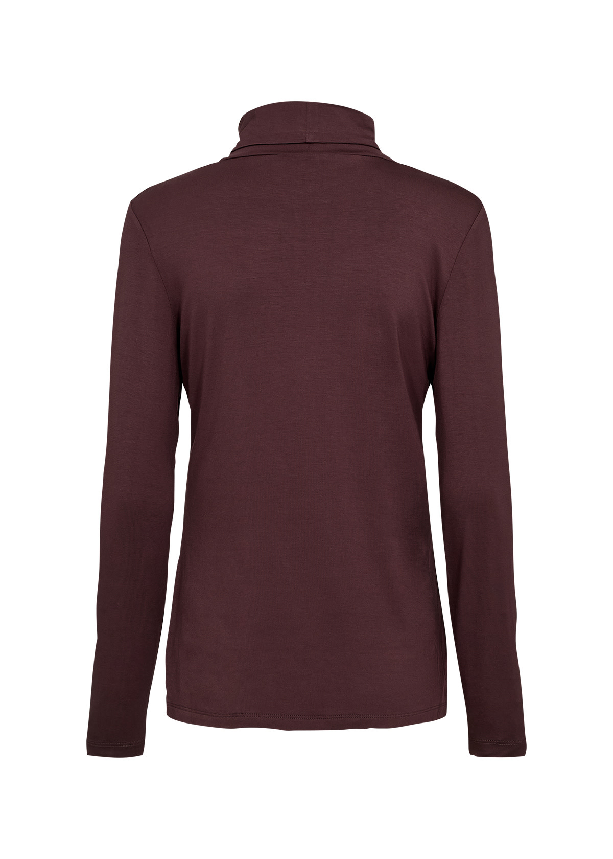 Long Sleeve Chocolate Plum Collar