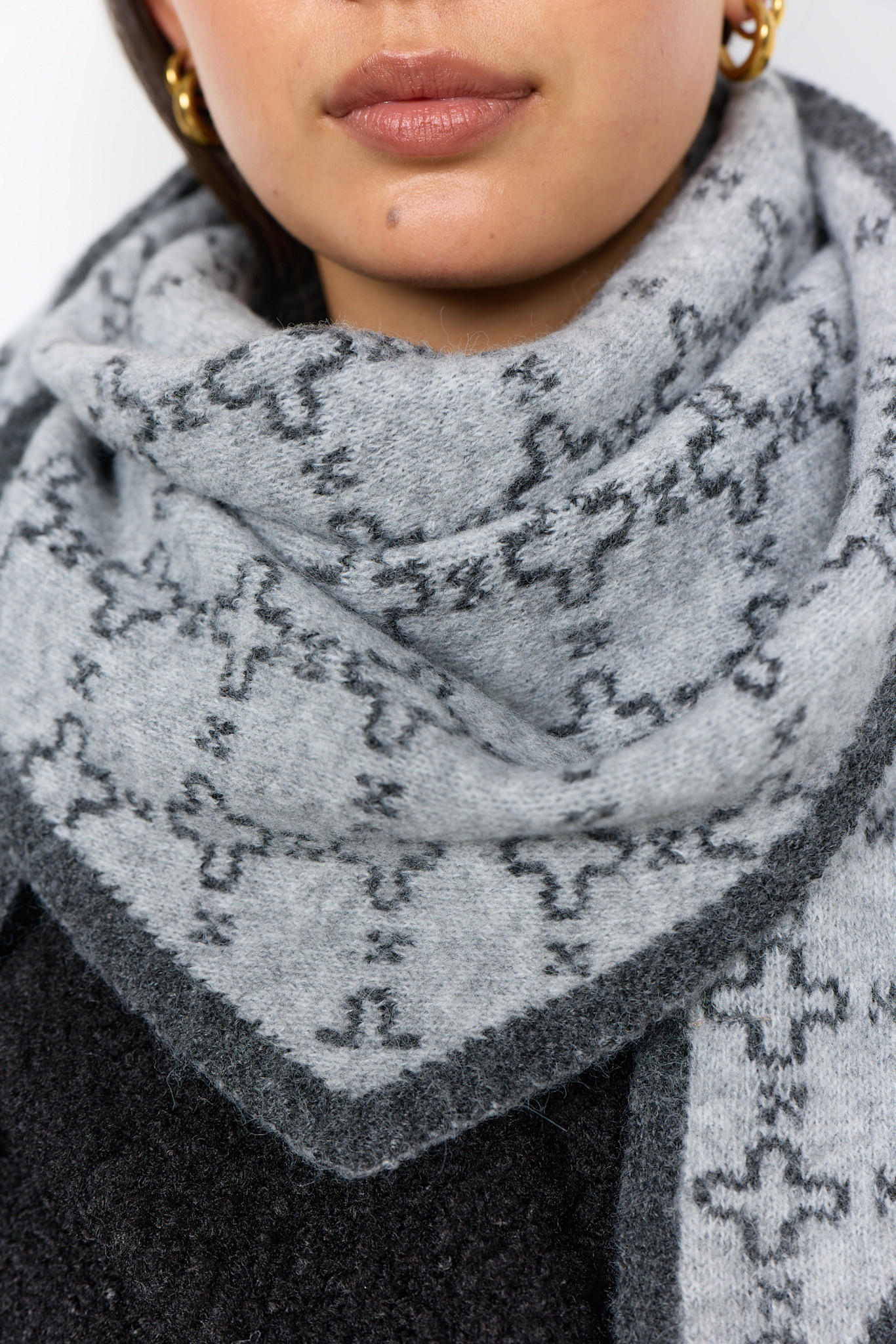 Grey Light/Dark Scarf