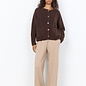 Chocolate Plum Teddy Jacket Pockets