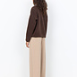 Chocolate Plum Teddy Jacket Pockets