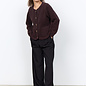 Chocolate Plum Teddy Jacket Pockets