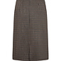 Chocolate Plum Combi Checkered Skirt