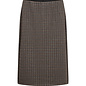 Chocolate Plum Combi Checkered Skirt