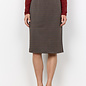 Chocolate Plum Combi Checkered Skirt