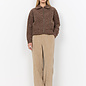 Chocolate Plum Melange Fluffy Jacket