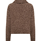 Chocolate Plum Melange Fluffy Jacket