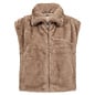 Camel Fuzzy Vest