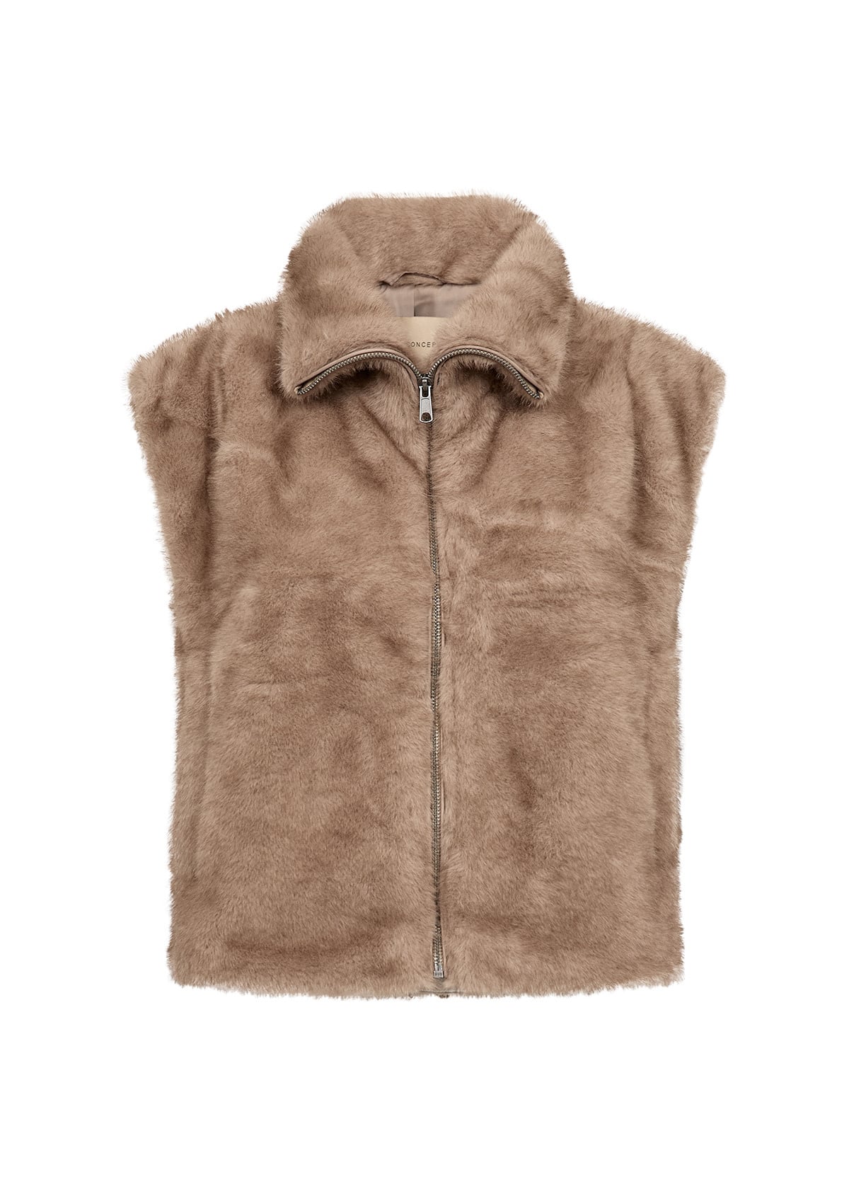 Camel Fuzzy Vest