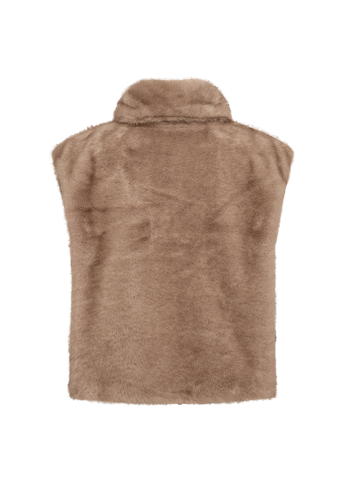 Camel Fuzzy Vest