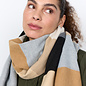 Camel Combi Block Scarf