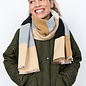 Camel Combi Block Scarf