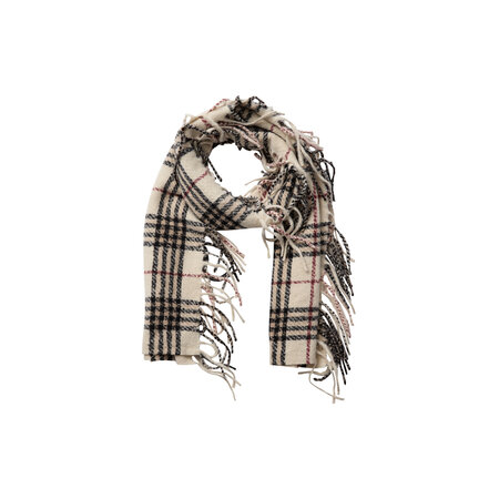 Cream Combi Scarf