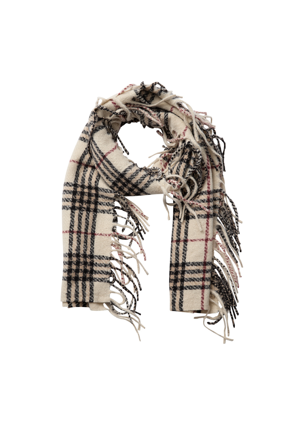 Cream Combi Scarf