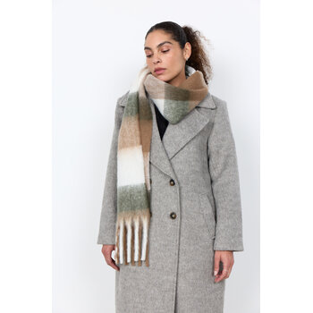 Camel Combi Green Scarf
