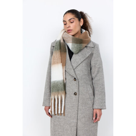 Camel Combi Green Scarf