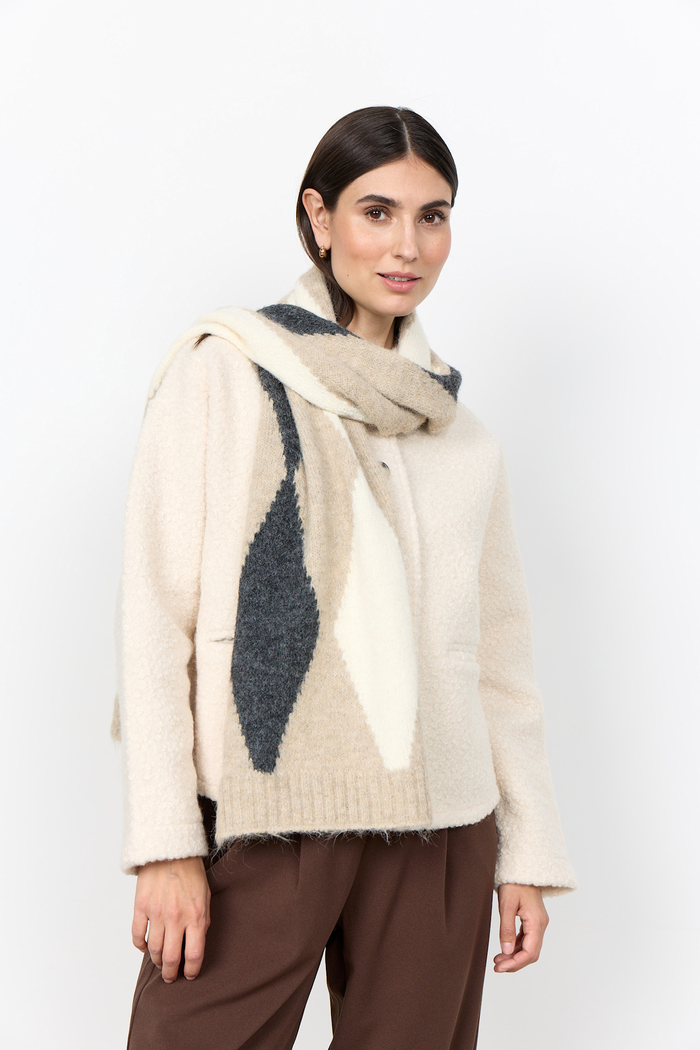 Camel Melange Scarf