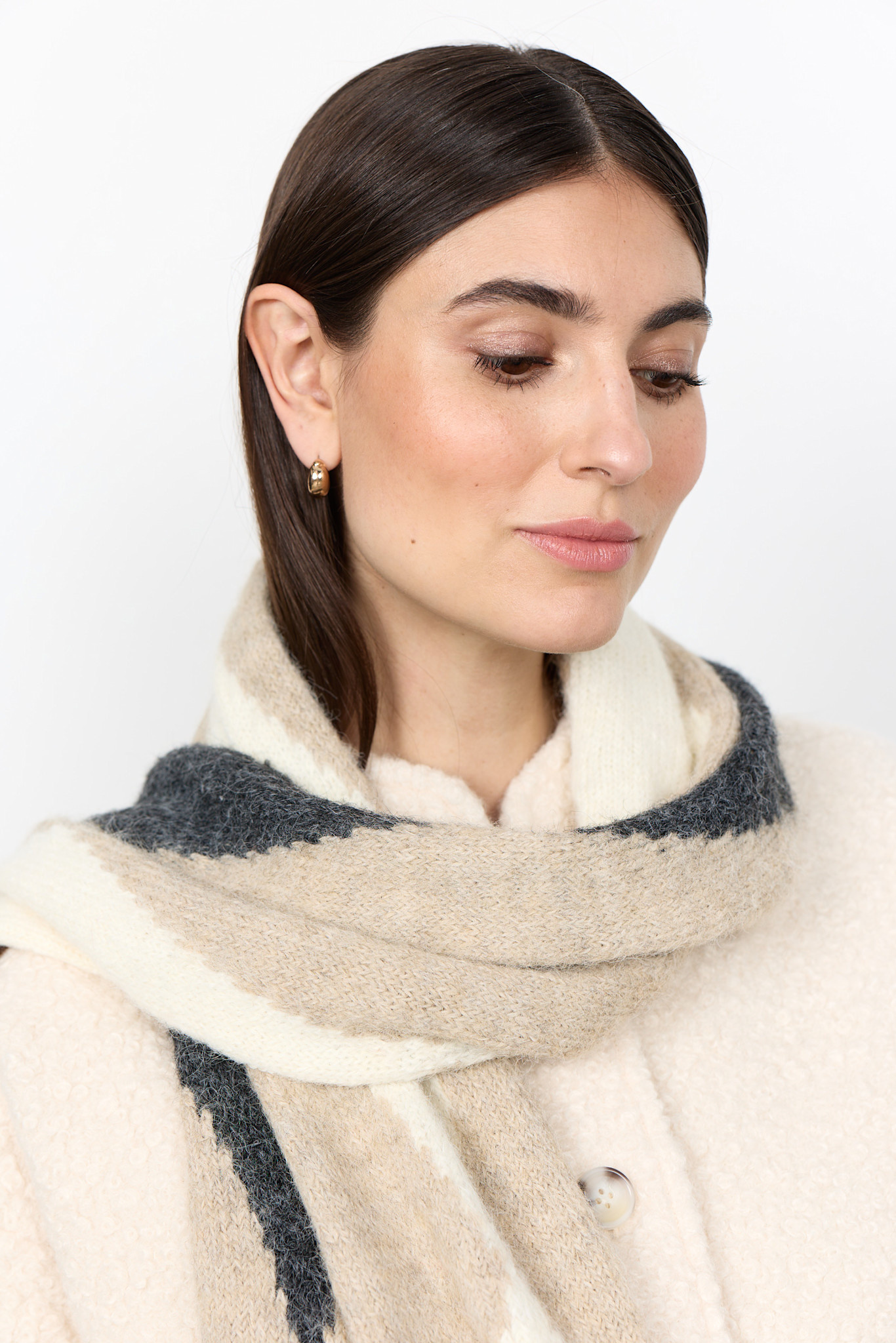 Camel Melange Scarf