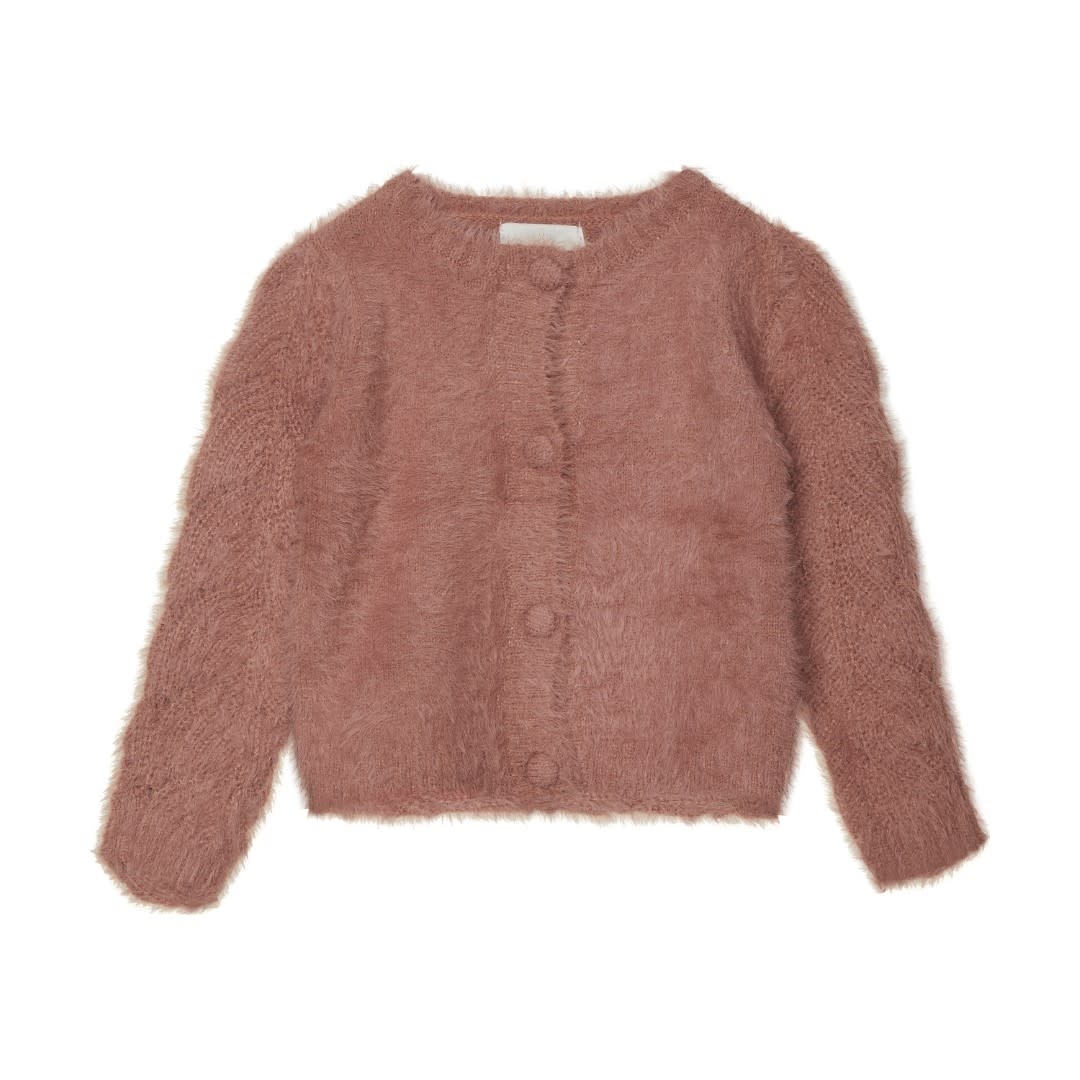 Light Mahogany Cadigan Fluffy