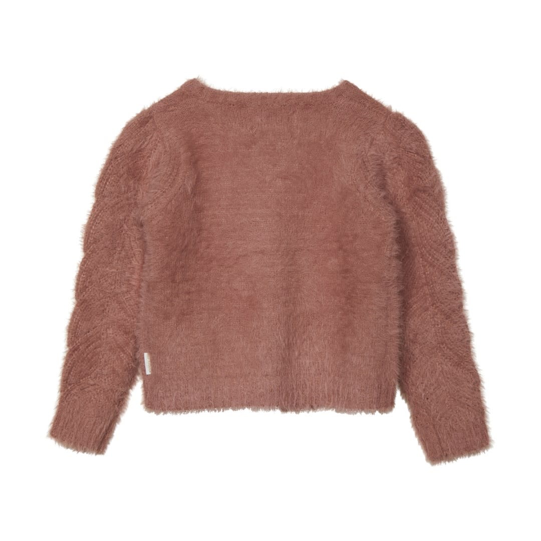 Light Mahogany Cadigan Fluffy