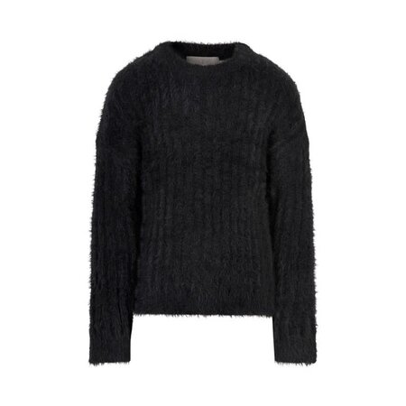 Black Fluffy Pullover