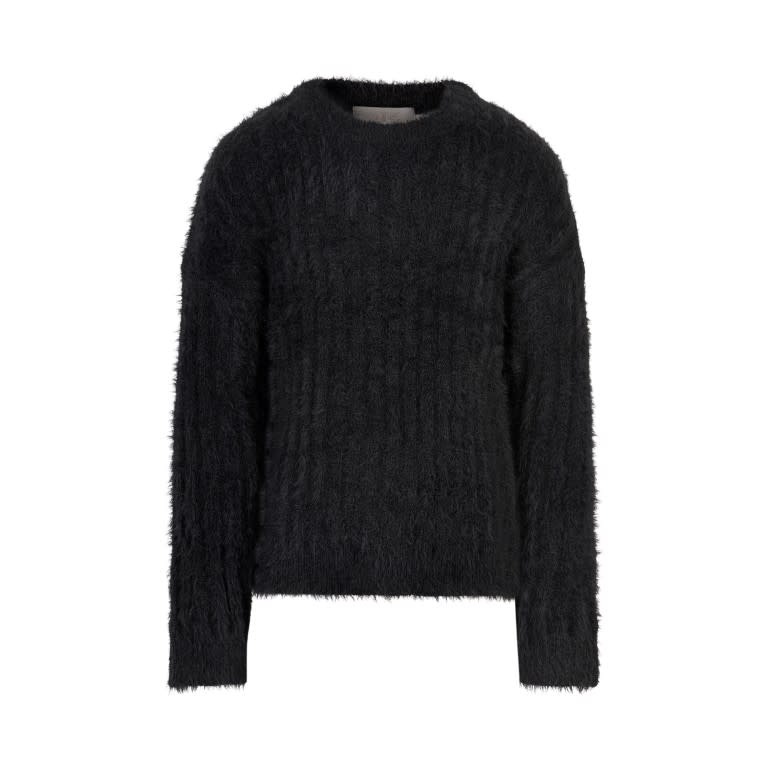 Black Fluffy Pullover