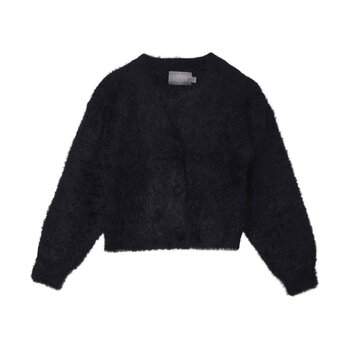 Black Cardigan Fluffy