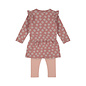2 pc set Dress ls Leggings Burlwood