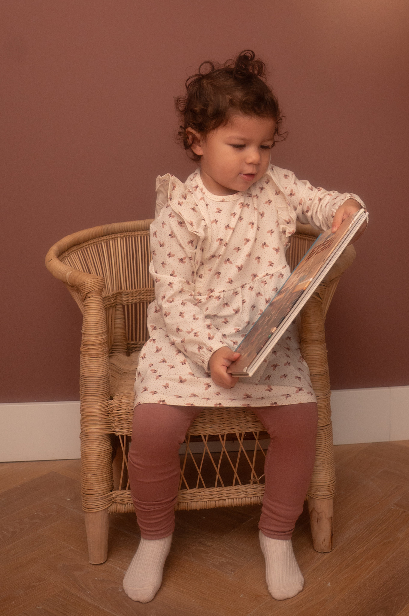 2 pc set Dress + Leggings Antique White