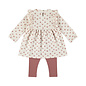 2 pc set Dress + Leggings Antique White
