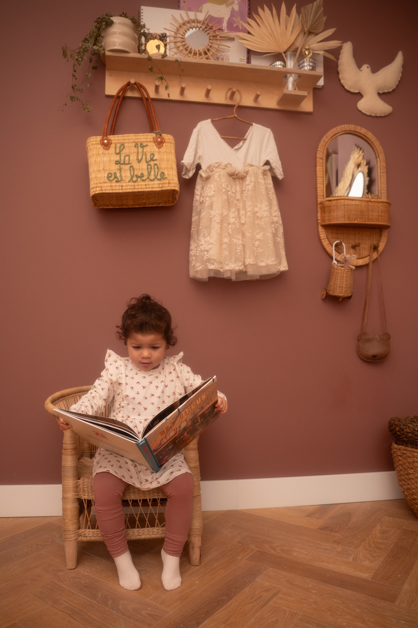 2 pc set Dress + Leggings Antique White