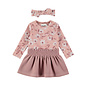 2 pc set Dress + Headband Misty Rose
