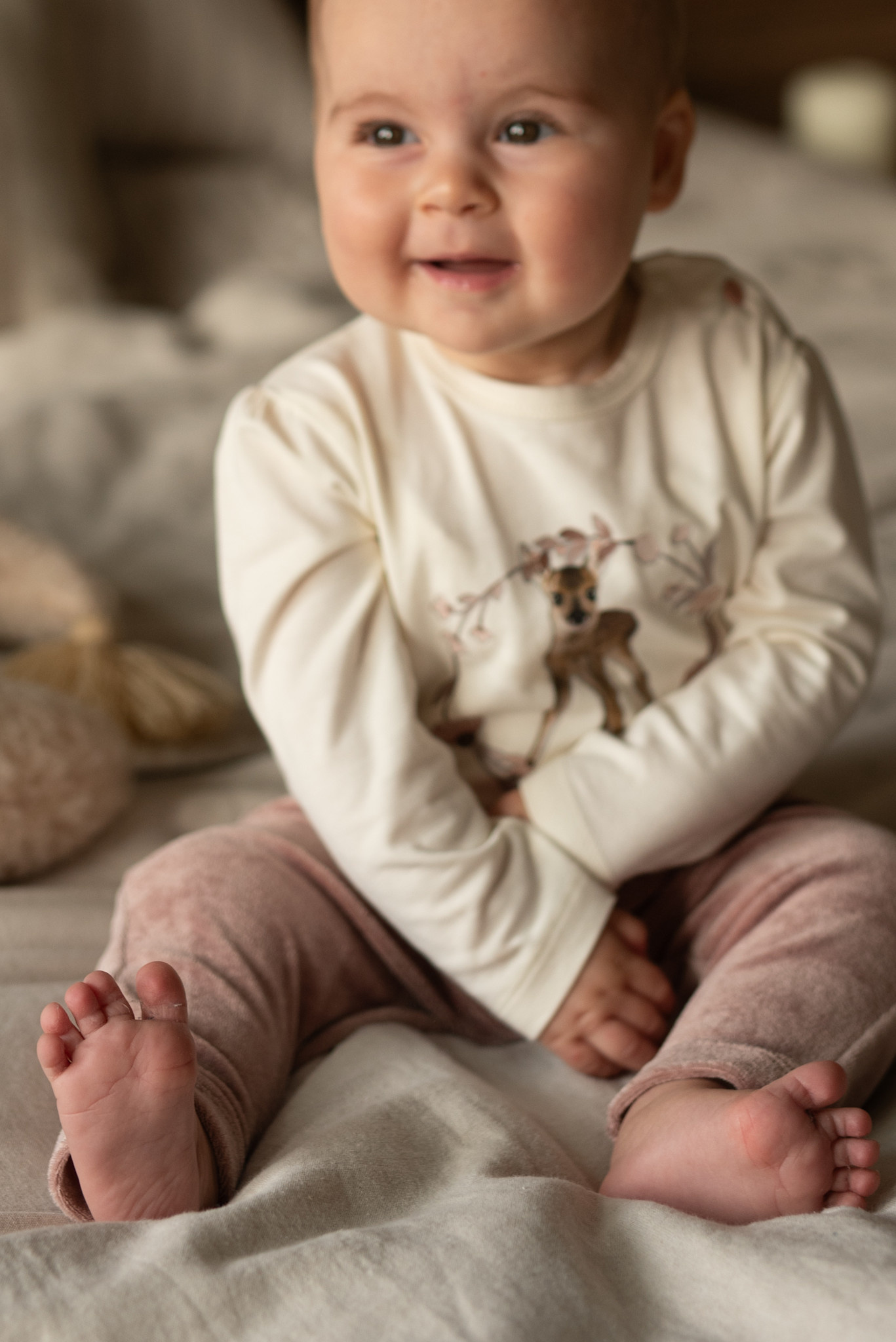 Longsleeve Antique White Deer