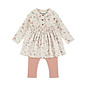 2 pc set Dress + Leggings Misty Rose