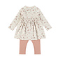 2 pc set Dress + Leggings Misty Rose
