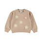 Sweater Light Taupe Flowers