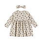 2 pc set Dress + Headband Oatmeal Melee