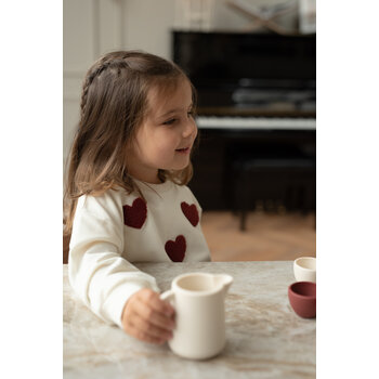 Sweater Antique White Hearts
